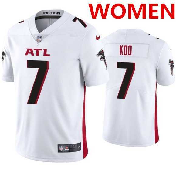 Women's Atlanta Falcons #7 Younghoe Koo New White Vapor Untouchable Limited Stitched NFL Jersey,We sell and wholesale Women's Atlanta Falcons #7 Younghoe Koo New White Vapor Untouchable Limited Stitched NFL Jersey on line form chian!